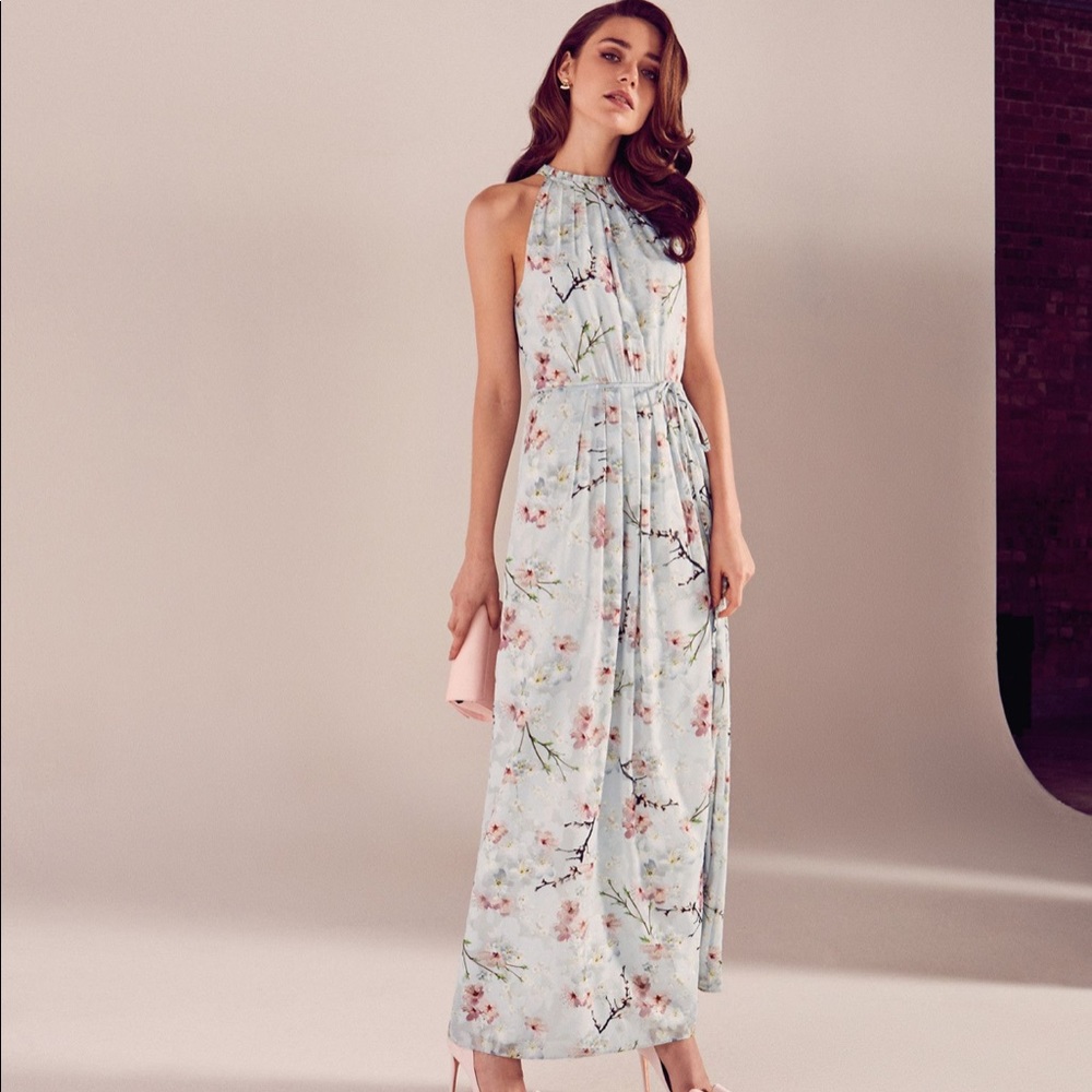 NEW Ted Baker London Cherry Blossom Maxi Dress 2